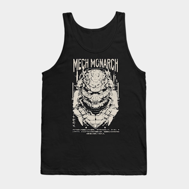 VINTAGE GODZILLA MECH MONARCH Tank Top by HelloDisco